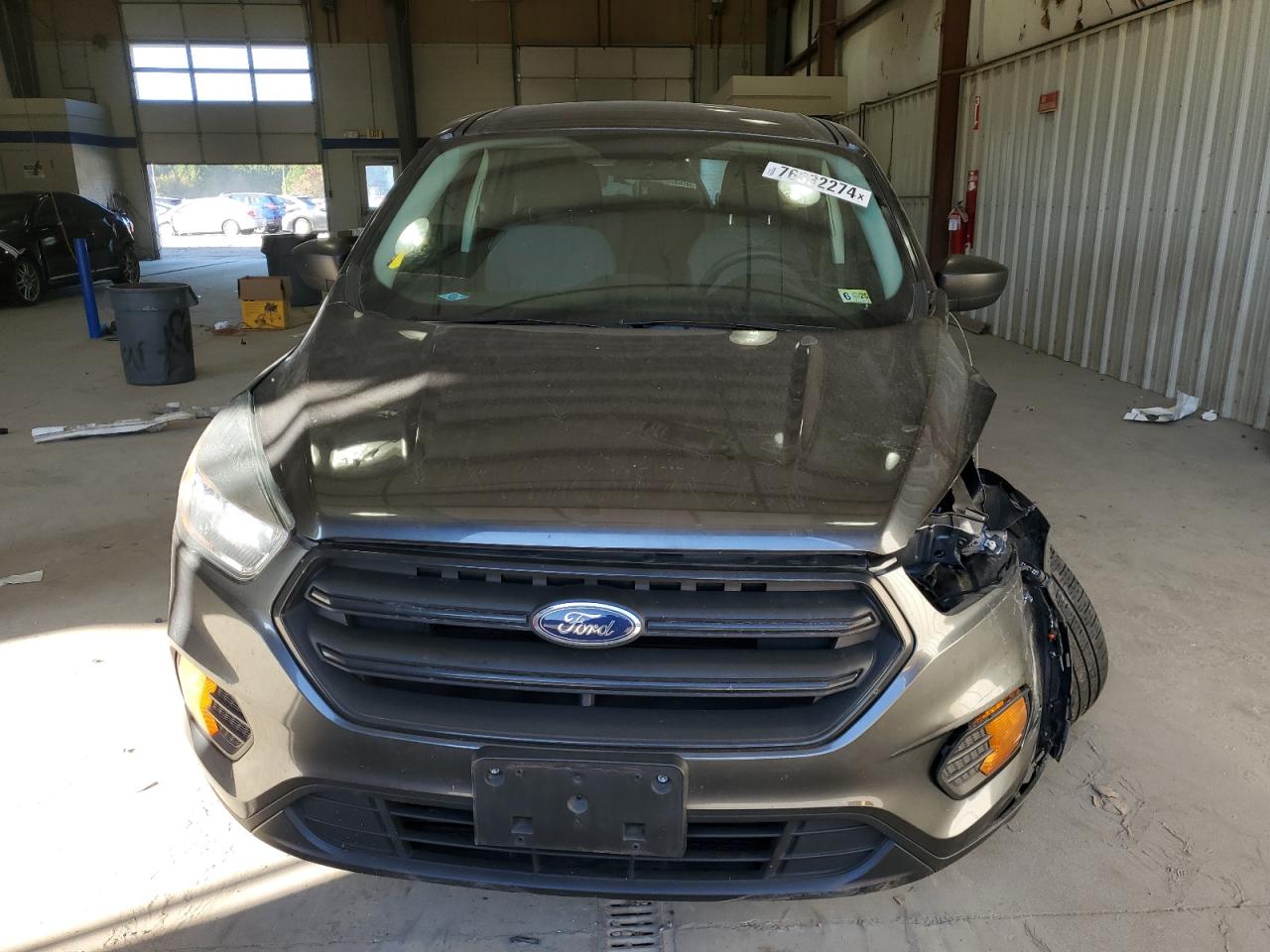 2017 Ford Escape VIN 1FMCU0F76HUD49573 Copart auction photo, front end / undercarriage damage thumbnail 5