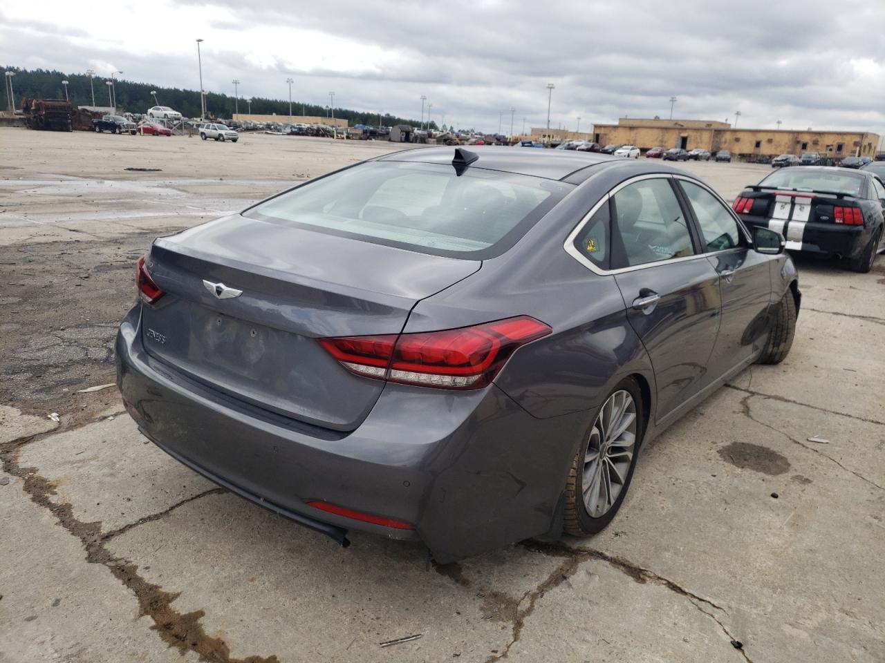 2015 Hyundai Genesis VIN KMHGN4JE2FU040952 Copart auction photo, front end damage thumbnail 4