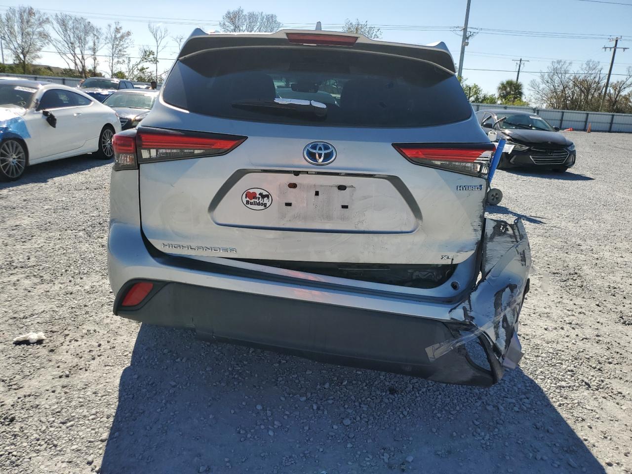 2021 Toyota Highlander VIN 5TDGBRCH3MS067015 Copart auction photo, rear end / minor dent/scratches damage thumbnail 6