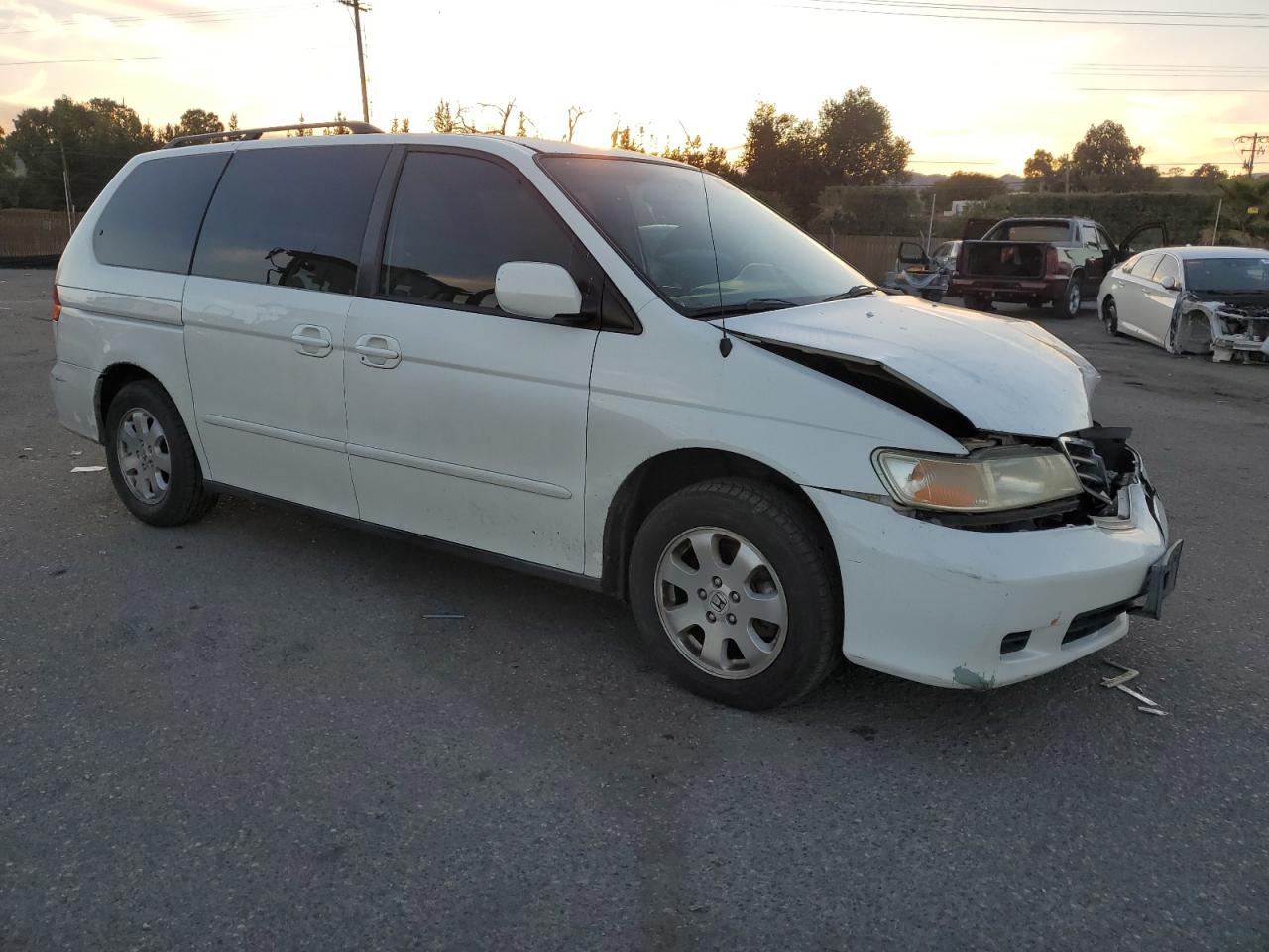 2004 Honda Odyssey VIN 5FNRL18614B007365 Copart auction photo, front end damage thumbnail 4
