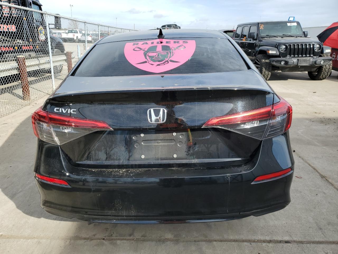 2022 Honda Civic VIN 2HGFE1F71NH302469 Copart auction photo, side damage thumbnail 6