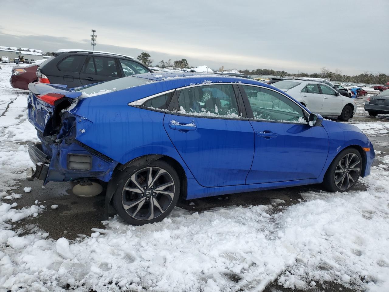 2019 Honda Civic VIN 2HGFC2F89KH521549 Copart auction photo, rear end damage thumbnail 3