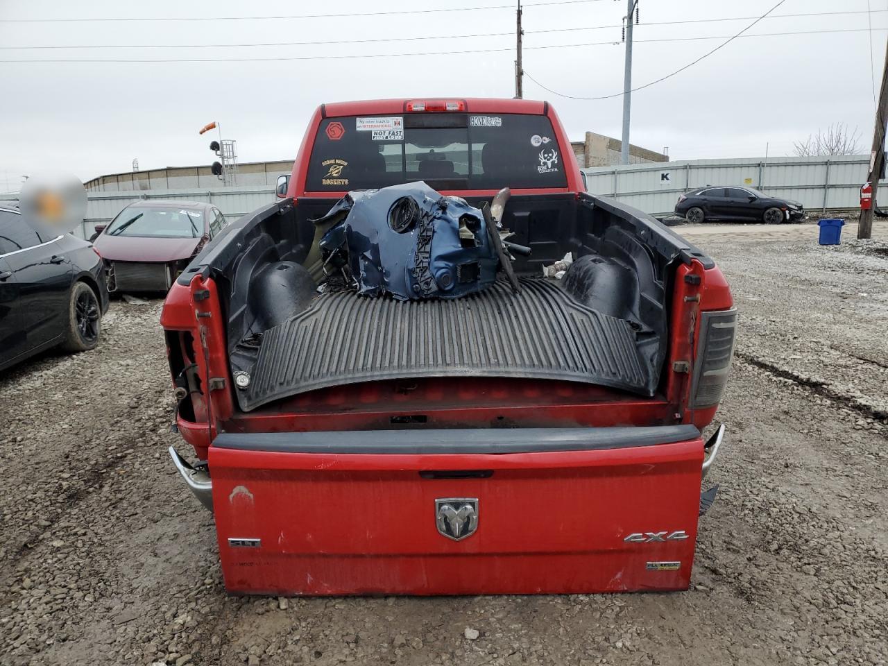 2011 Dodge RAM VIN 1D7RV1GP7BS680316 Copart auction photo, rear end damage thumbnail 6
