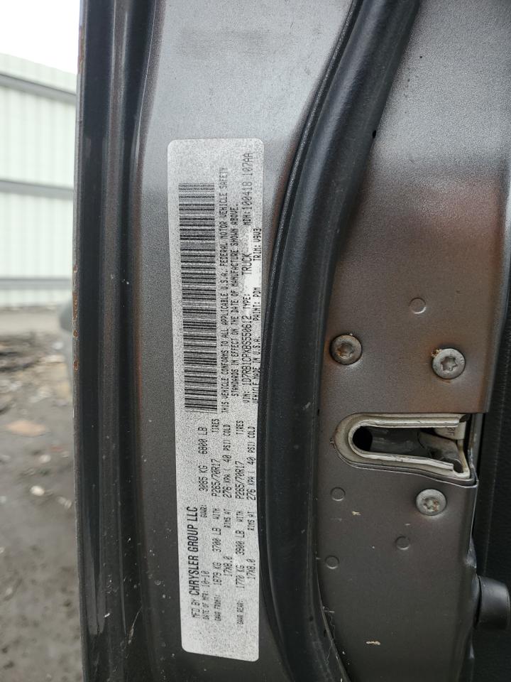 2011 Dodge RAM VIN 1D7RB1CPXBS550612 Copart auction photo, rear end / side damage thumbnail 12