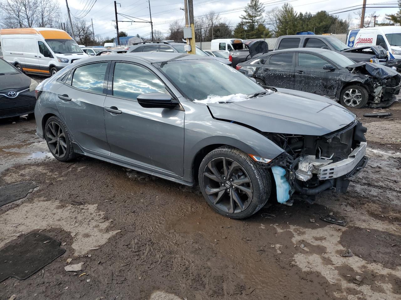 2018 Honda Civic VIN SHHFK7H42JU427282 Copart auction photo, front end / side damage thumbnail 4