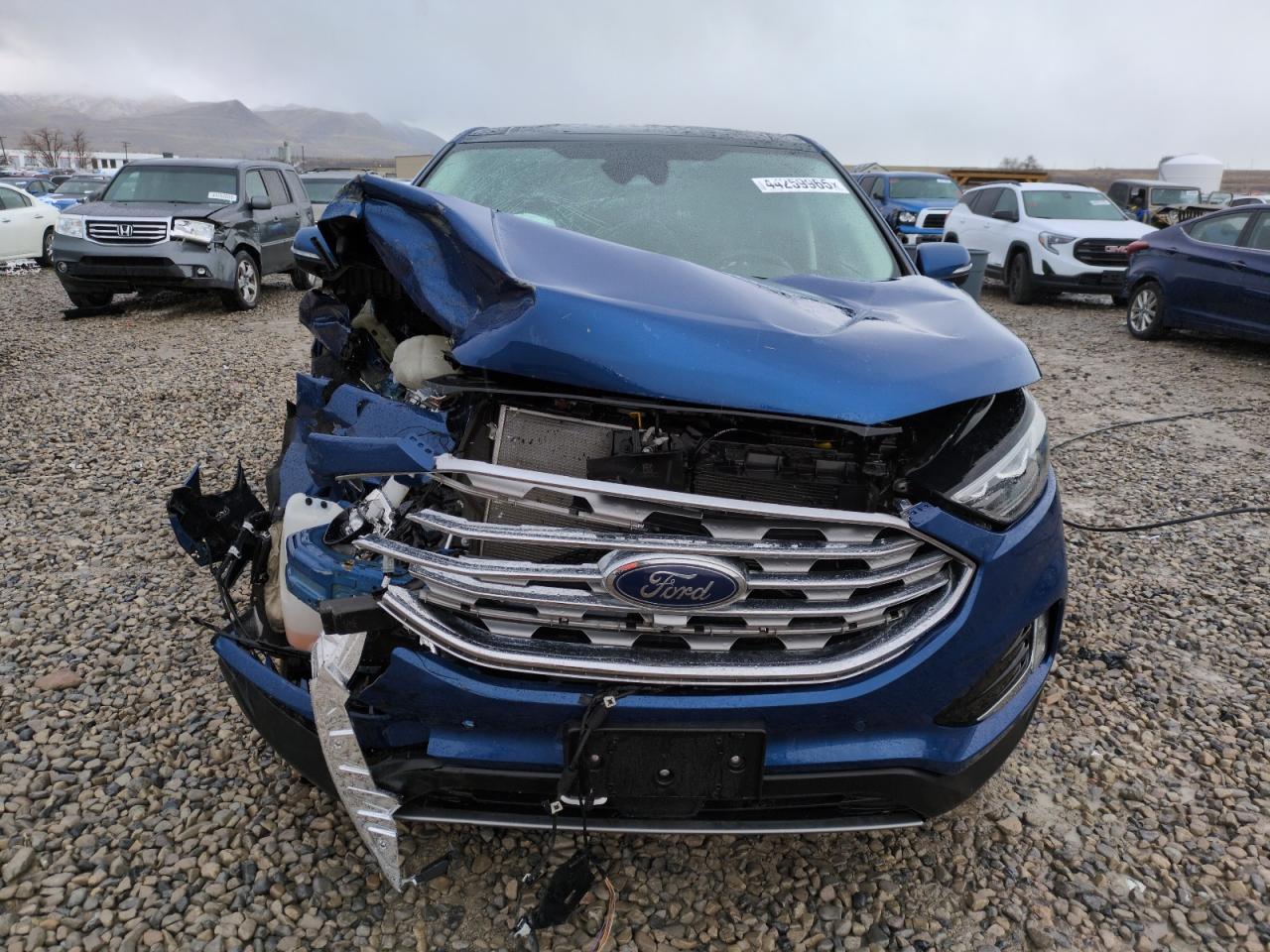 2020 Ford Edge VIN 2FMPK4K99LBB51929 Copart auction photo, front end damage thumbnail 5