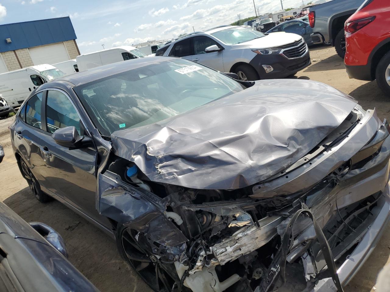 2019 Honda Civic VIN 2HGFC2F83KH554630 Copart auction photo, front end damage thumbnail 4
