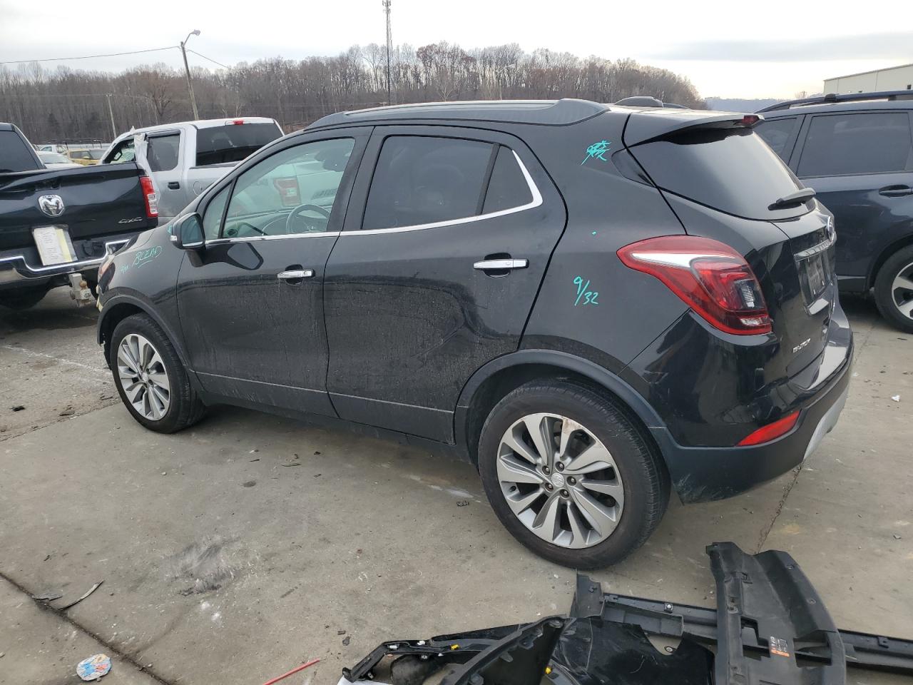 2017 Buick Encore VIN KL4CJASB2HB043005 Copart auction photo, front end / side damage thumbnail 2