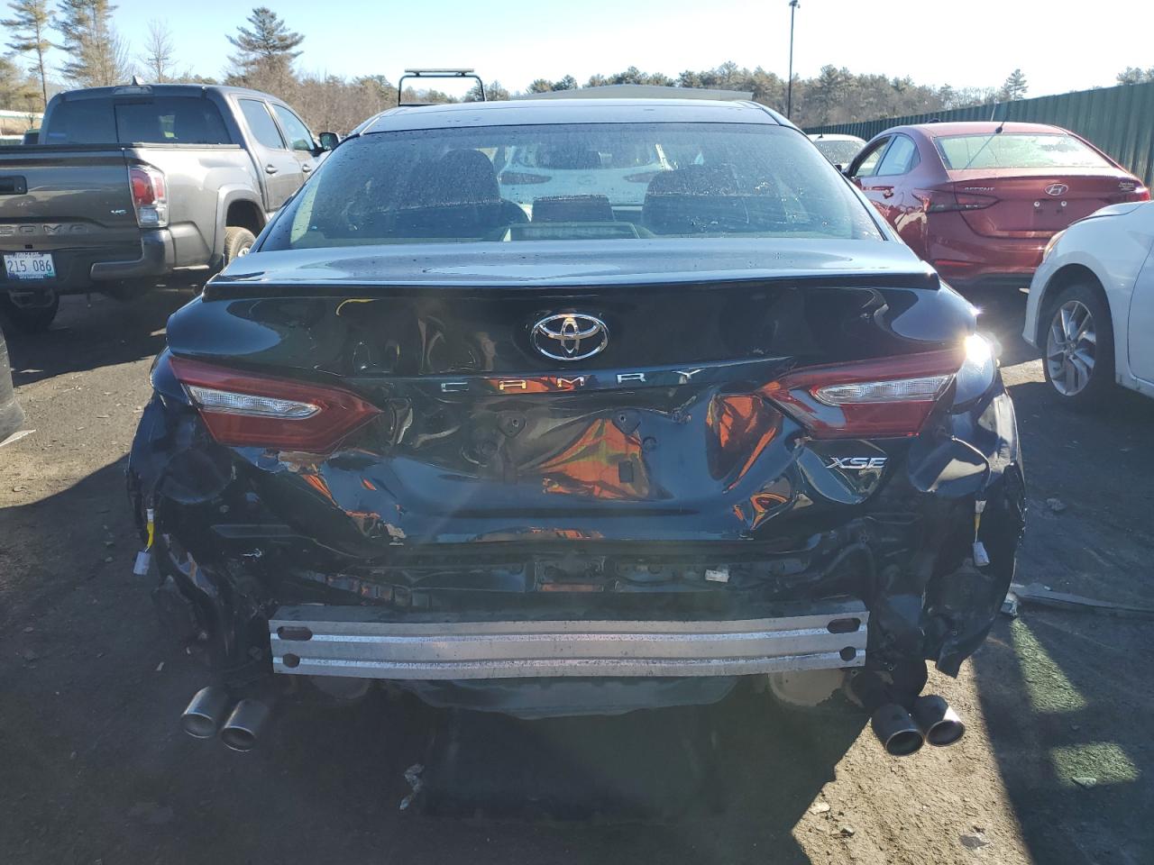 2018 Toyota Camry VIN 4T1B61HK1JU659679 Copart auction photo, rear end damage thumbnail 6