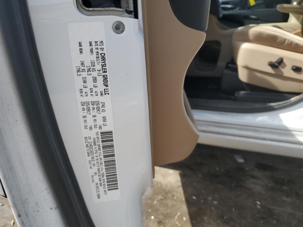 2014 Dodge Caravan VIN 2C4RDGCG6ER174018 Copart auction photo, front end / side damage thumbnail 15