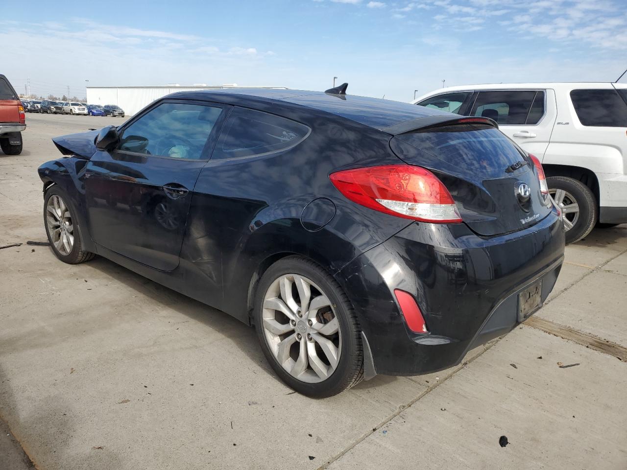 2013 Hyundai Veloster VIN KMHTC6AD4DU108821 Copart auction photo, front end damage thumbnail 2