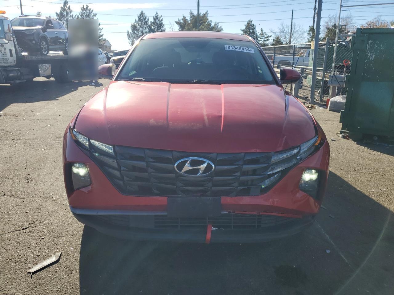 2022 Hyundai Tucson VIN 5NMJACAE0NH111037 Copart auction photo, front end damage thumbnail 5
