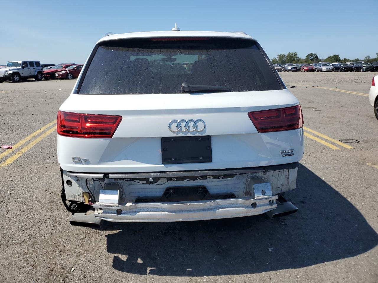 2018 Audi Q7 VIN WA1LAAF71JD007418 Copart auction photo, front end / rear end damage thumbnail 6