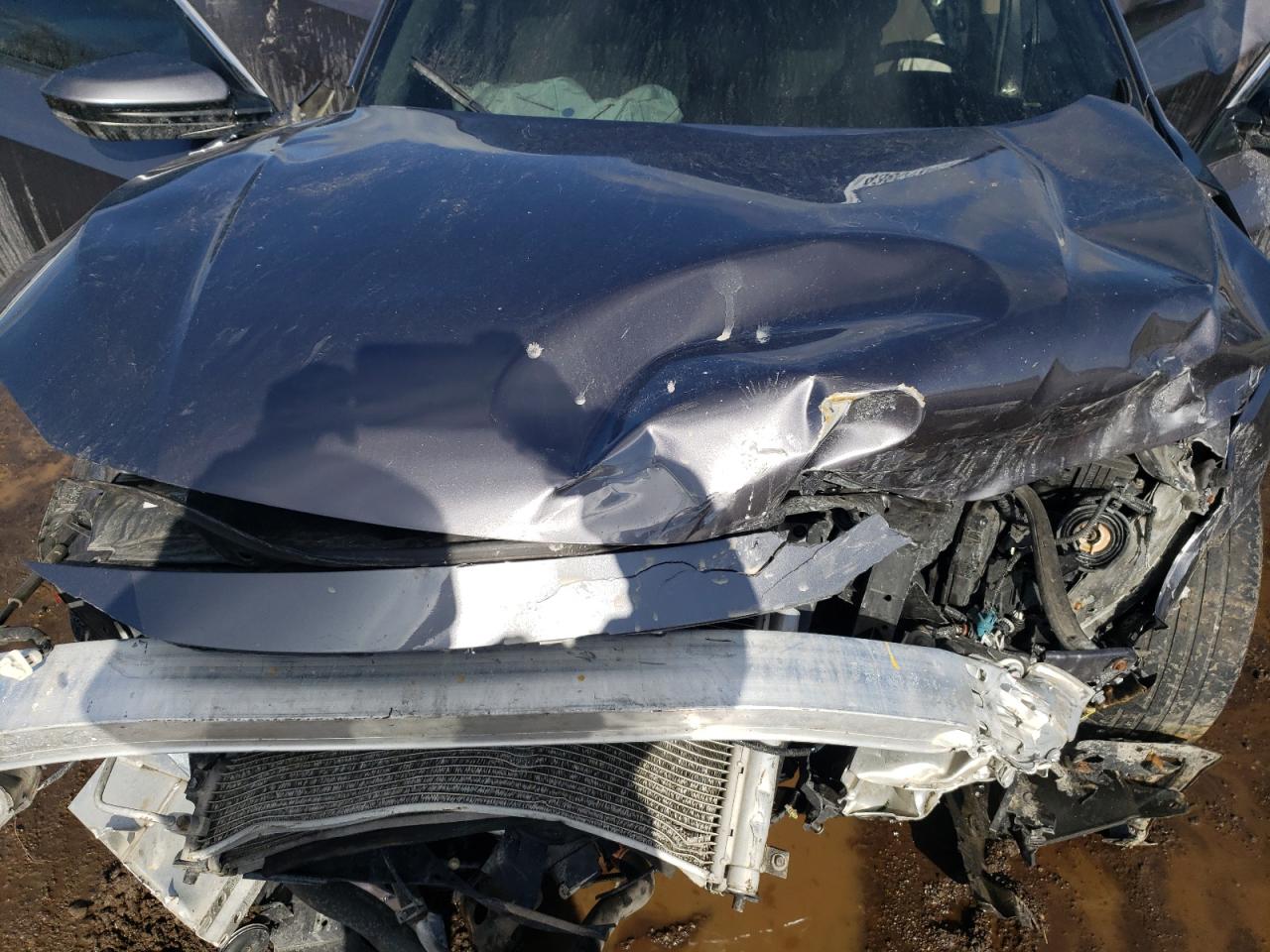 2017 Honda Civic VIN 19XFC2F54HE073729 Copart auction photo, front end / side damage thumbnail 12