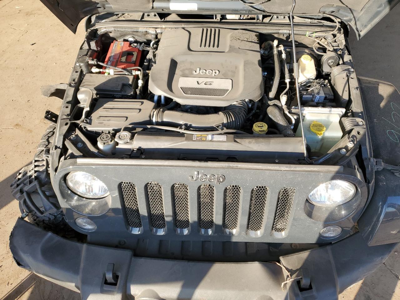 2016 Jeep Wrangler VIN 1C4BJWFGXGL231560 Copart auction photo, all over damage thumbnail 11