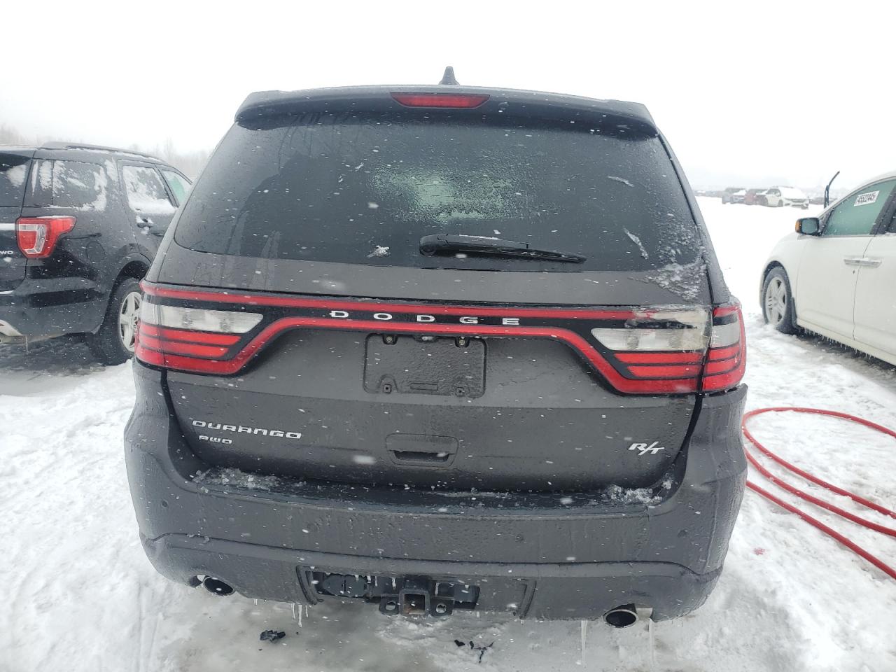 2014 Dodge Durango VIN 1C4SDJCT9EC598975 Copart auction photo, side / front end damage thumbnail 6