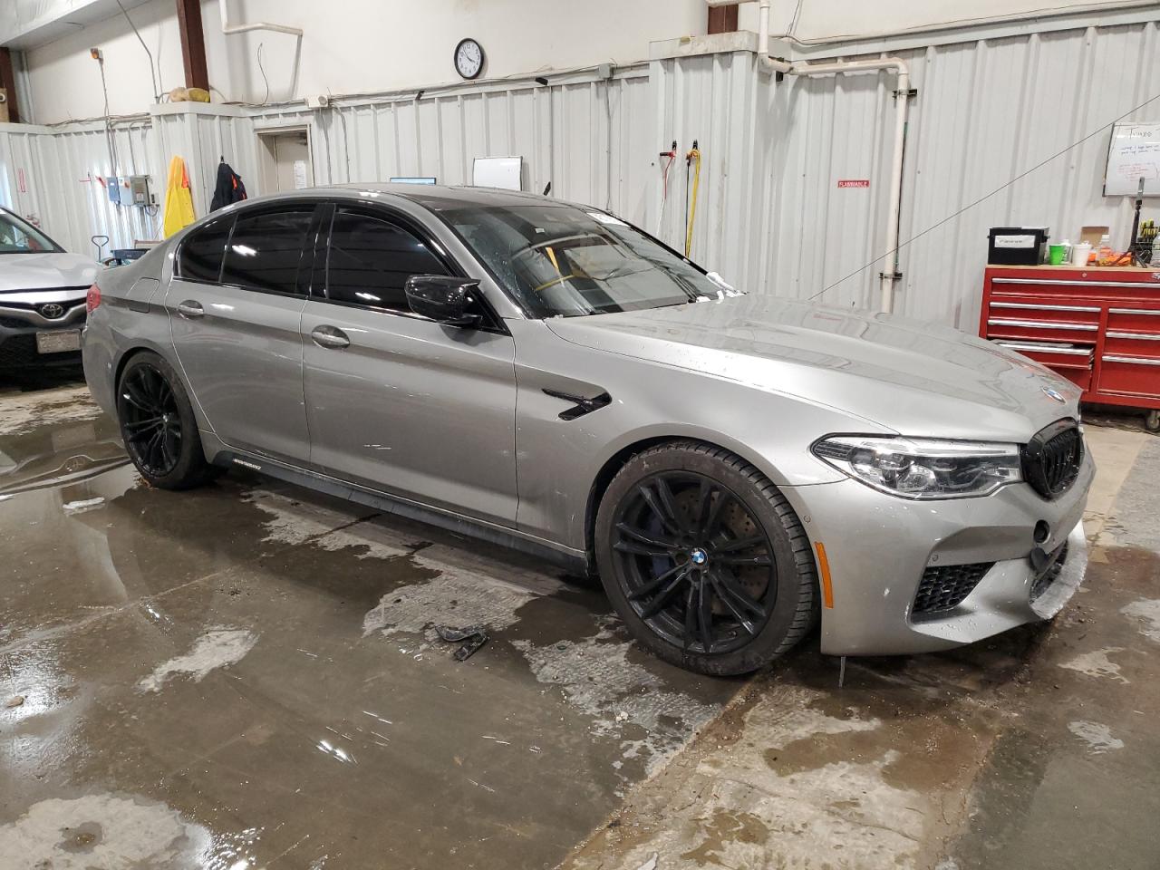 2019 BMW M5 VIN WBSJF0C50KB447597 Copart auction photo, all over damage thumbnail 4