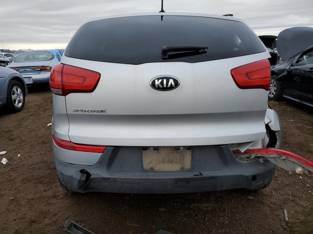 2015 KIA Sportage VIN KNDPBCAC8F7760034 Copart auction photo, front end / rear end damage thumbnail 6