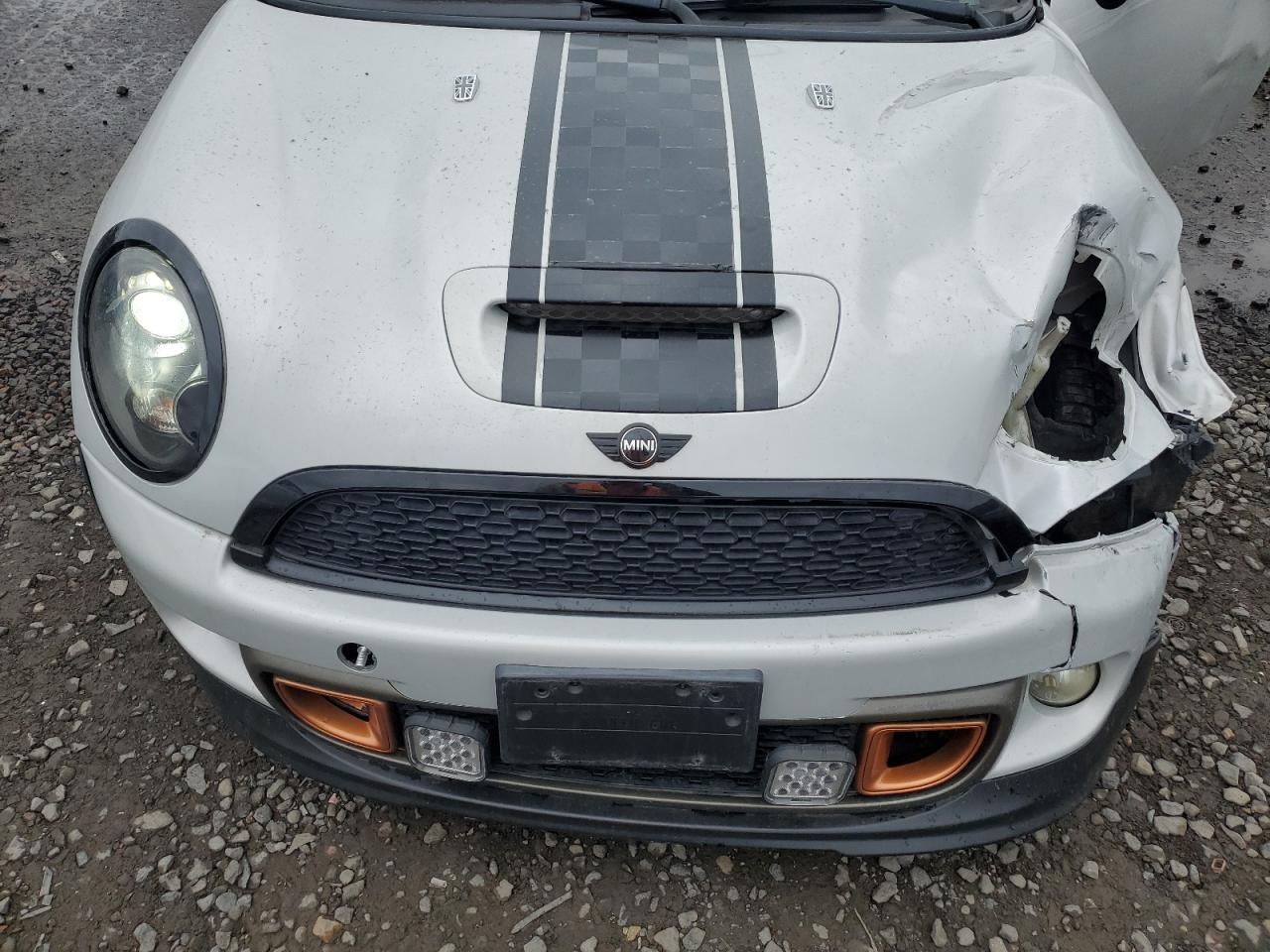 2012 MINI Cooper VIN WMWSX3C59CT465518 Copart auction photo, front end / side damage thumbnail 11