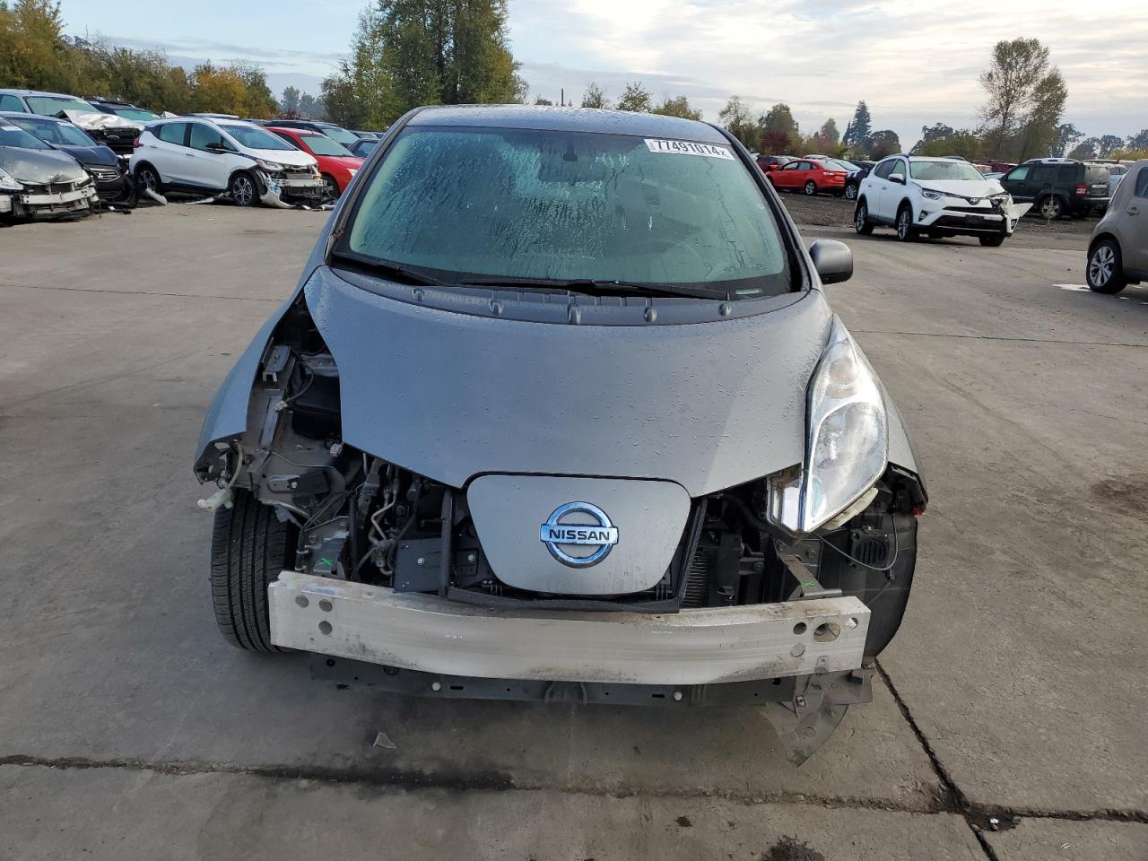 2015 Nissan Leaf VIN 1N4AZ0CPXFC302072 Copart auction photo, all over damage thumbnail 5