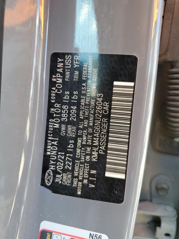 2022 Hyundai Elantra VIN KMHLM4AG6NU226043 Copart auction photo, front end / minor dent/scratches damage thumbnail 15