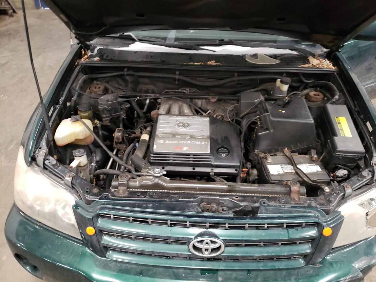 2002 Toyota Highlander VIN JTEHF21AX20048396 Copart auction photo, rear end / front end damage thumbnail 12