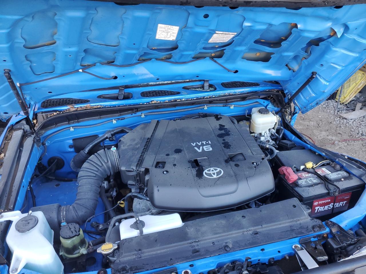 2008 Toyota FJ Cruiser VIN JTEBU11F88K045060 Copart auction photo, top/roof damage thumbnail 12