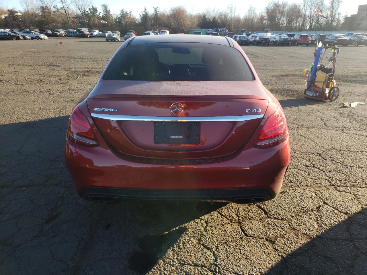 2017 Mercedes-Benz C-klasse VIN 55SWF6EB1HU190411 Copart auction photo, front end damage thumbnail 6