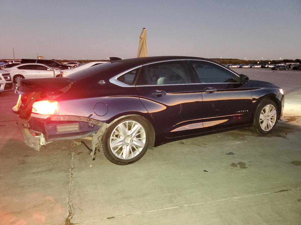 2016 Chevrolet Impala VIN 1G11Z5SA8GU154559 Copart auction photo, rear end / minor dent/scratches damage thumbnail 3