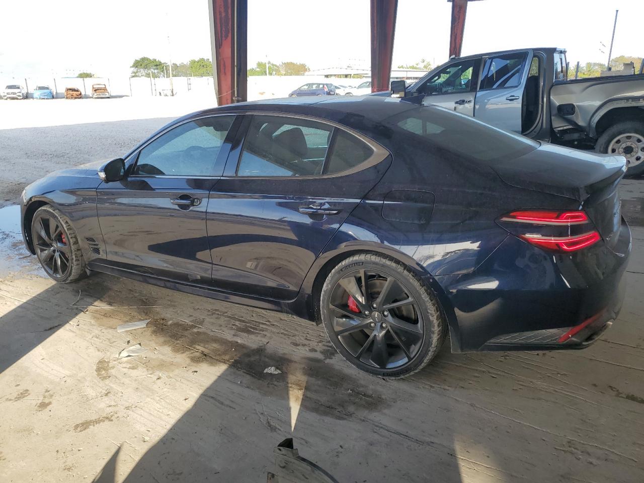 2023 Genesis G70 VIN KMTG54TE2PU110213 Copart auction photo, stripped / minor dent/scratches damage thumbnail 2