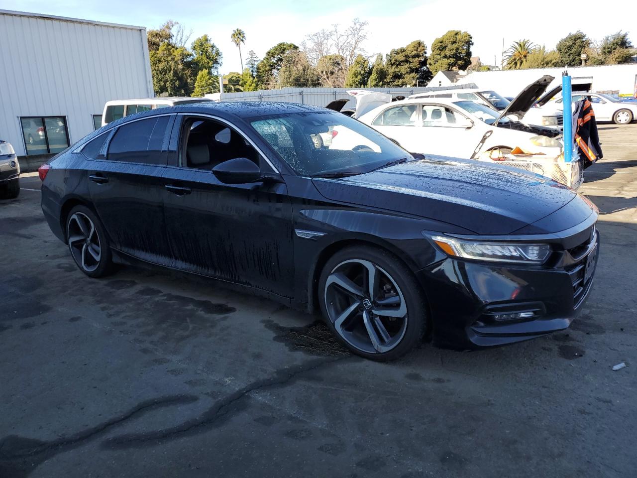 2020 Honda Accord VIN 1HGCV1F38LA010619 Copart auction photo, all over damage thumbnail 4
