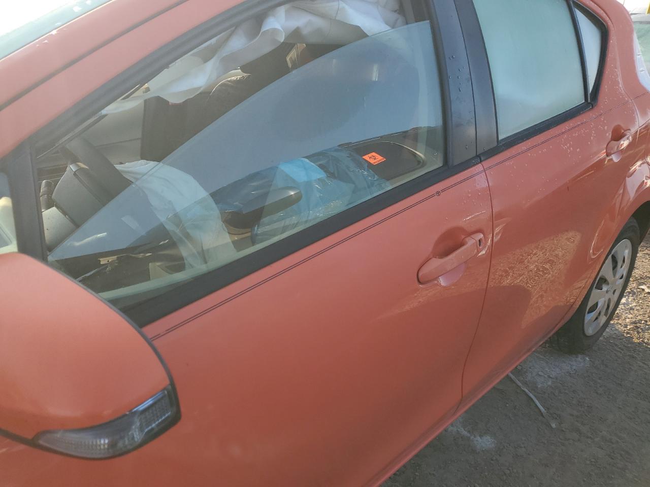 2013 Toyota Prius VIN JTDKDTB38D1040283 Copart auction photo, front end / mechanical damage thumbnail 8