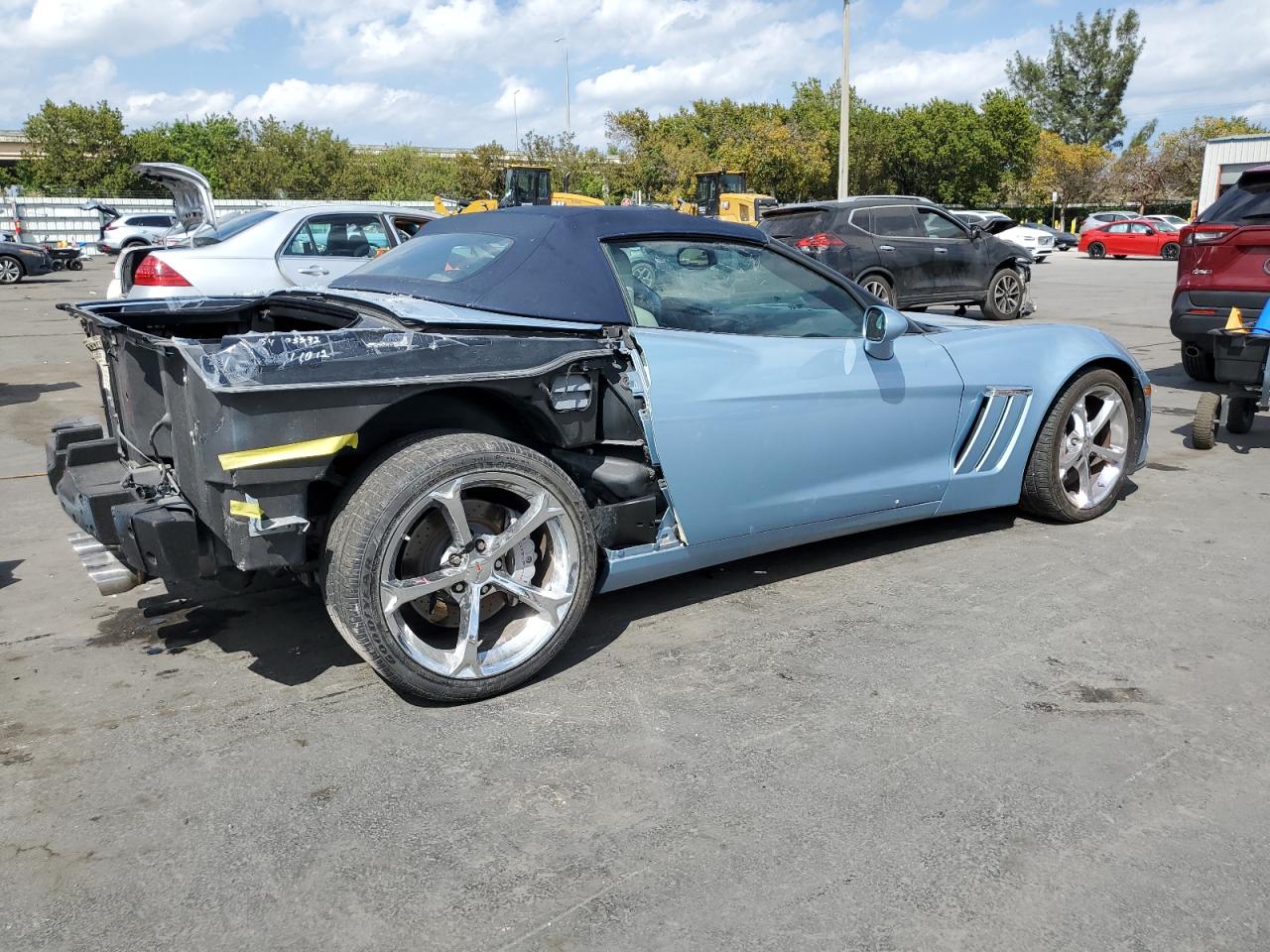 2012 Chevrolet Corvette VIN 1G1YW3DW3C5108694 Copart auction photo, all over / undercarriage damage thumbnail 3