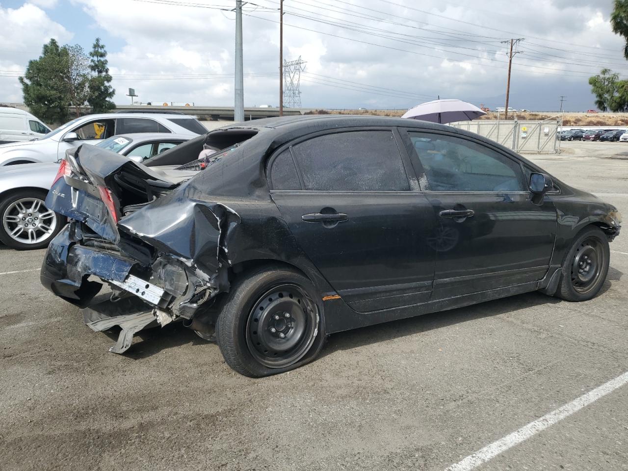 2008 Honda Civic VIN 2HGFA16568H332873 Copart auction photo, all over damage thumbnail 3
