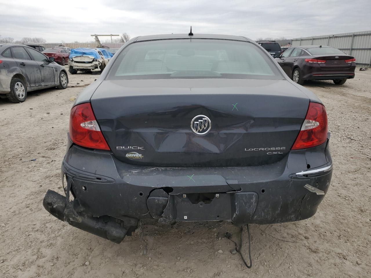 2009 Buick LaCrosse VIN 2G4WD582491163877 Copart auction photo, rear end / front end damage thumbnail 6