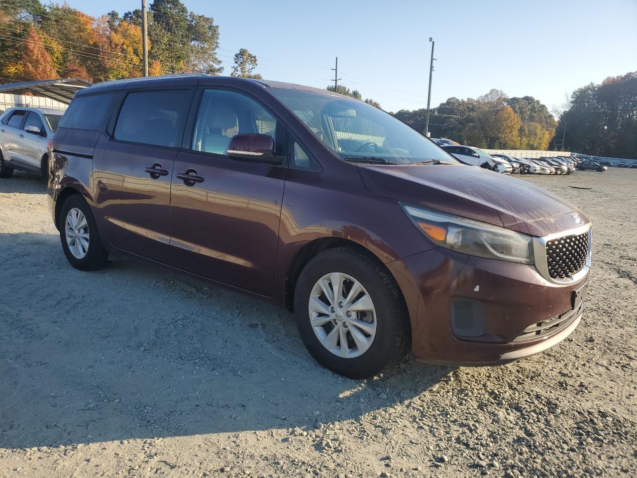 2016 KIA Sedona VIN KNDMB5C15G6091075 Copart auction photo, normal wear damage thumbnail 4