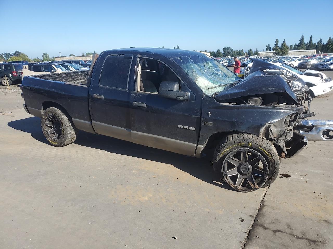 2008 Dodge RAM VIN 1D7HU18248J145640 Copart auction photo, all over damage thumbnail 4