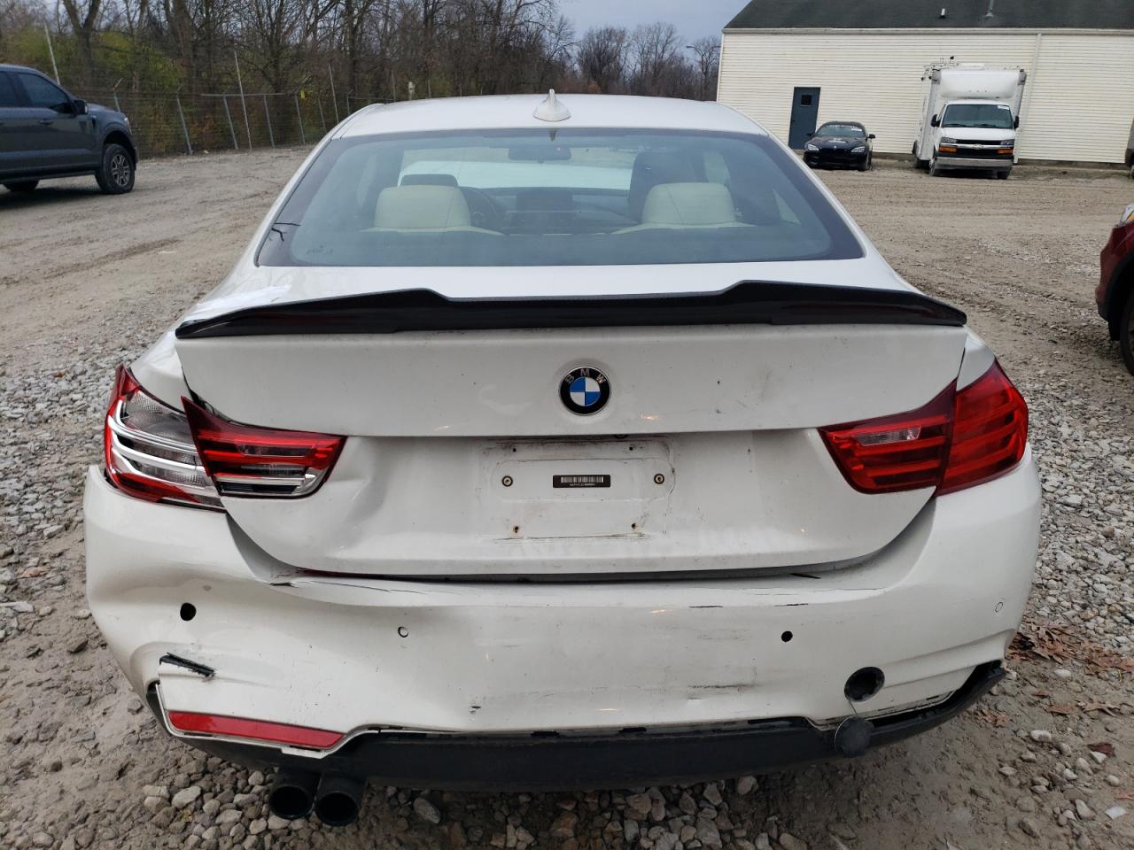 2017 BMW 4er VIN WBA4R9C55HK680834 Copart auction photo, front end / side damage thumbnail 6