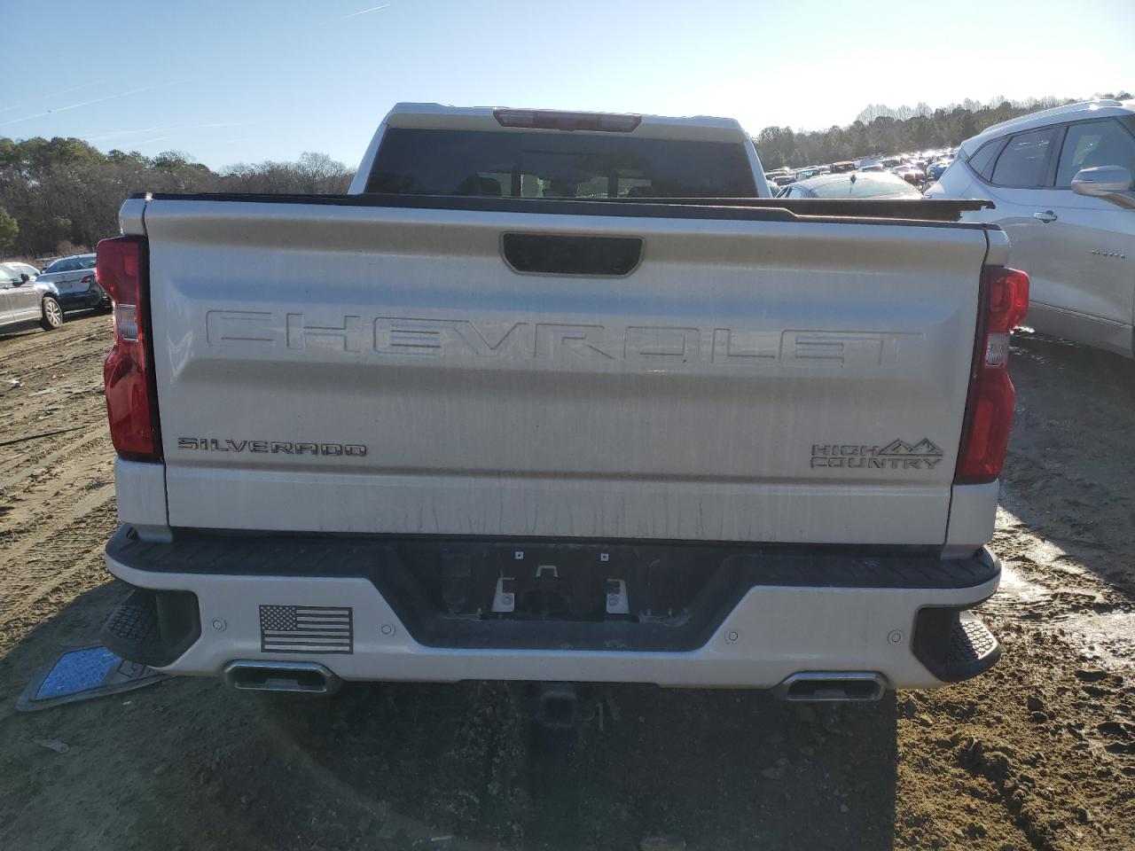 2023 Chevrolet Silverado VIN 1GCUDJE8XPZ157356 Copart auction photo, front end / side damage thumbnail 6