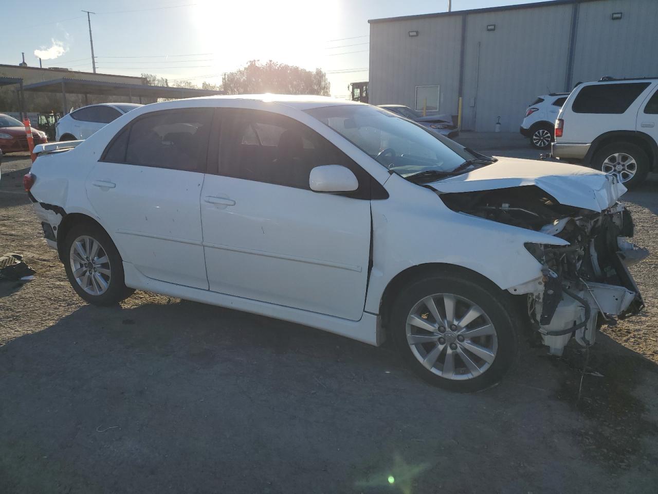 2010 Toyota Corolla VIN 1NXBU4EE6AZ285589 Copart auction photo, front end / rear end damage thumbnail 4