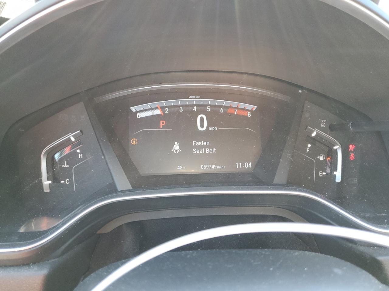 2019 Honda CR-V VIN 2HKRW2H82KH606563 Copart auction photo, side / front end damage thumbnail 9