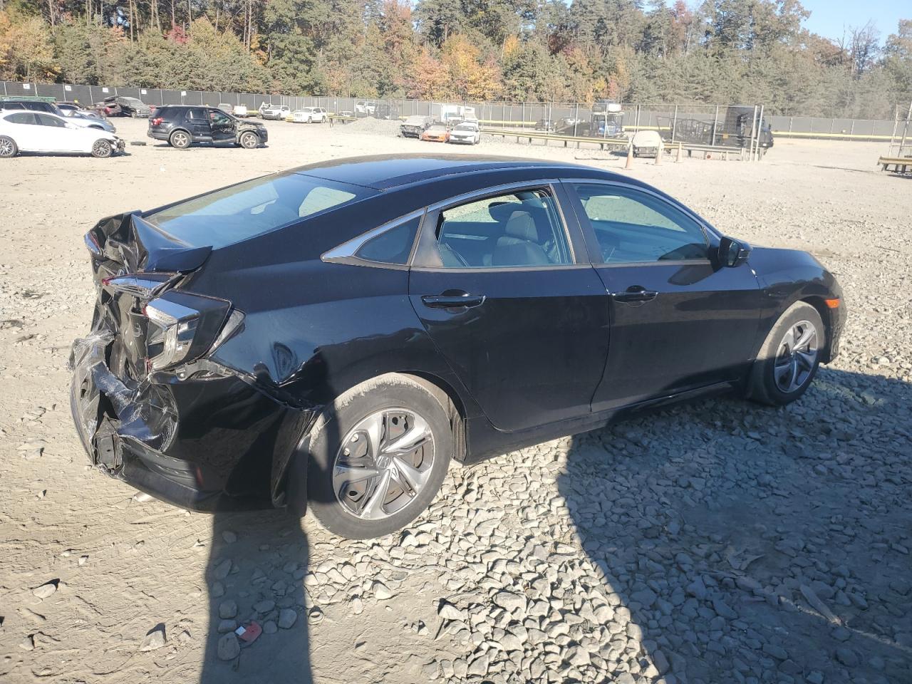2019 Honda Civic VIN 2HGFC2F65KH556183 Copart auction photo, rear end / front end damage thumbnail 3