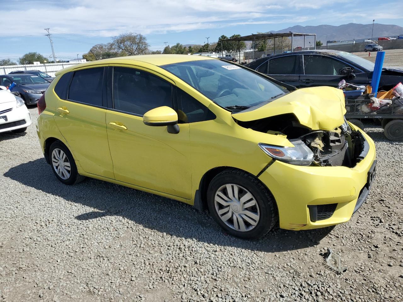 2015 Honda Fit VIN 3HGGK5G50FM722826 Copart auction photo, front end damage thumbnail 4