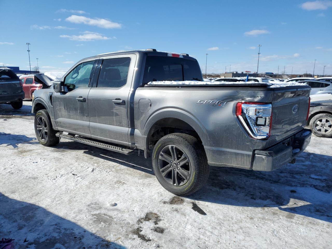 2022 Ford F-150 VIN 1FTFW1E86NFC39845 Copart auction photo, front end / rear end damage thumbnail 2