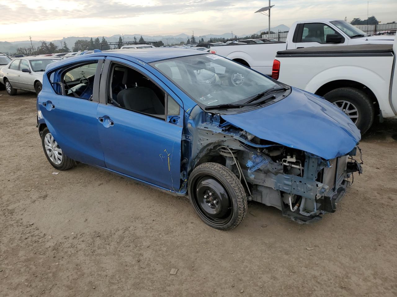 2015 Toyota Prius VIN JTDKDTB36F1579603 Copart auction photo, all over damage thumbnail 4