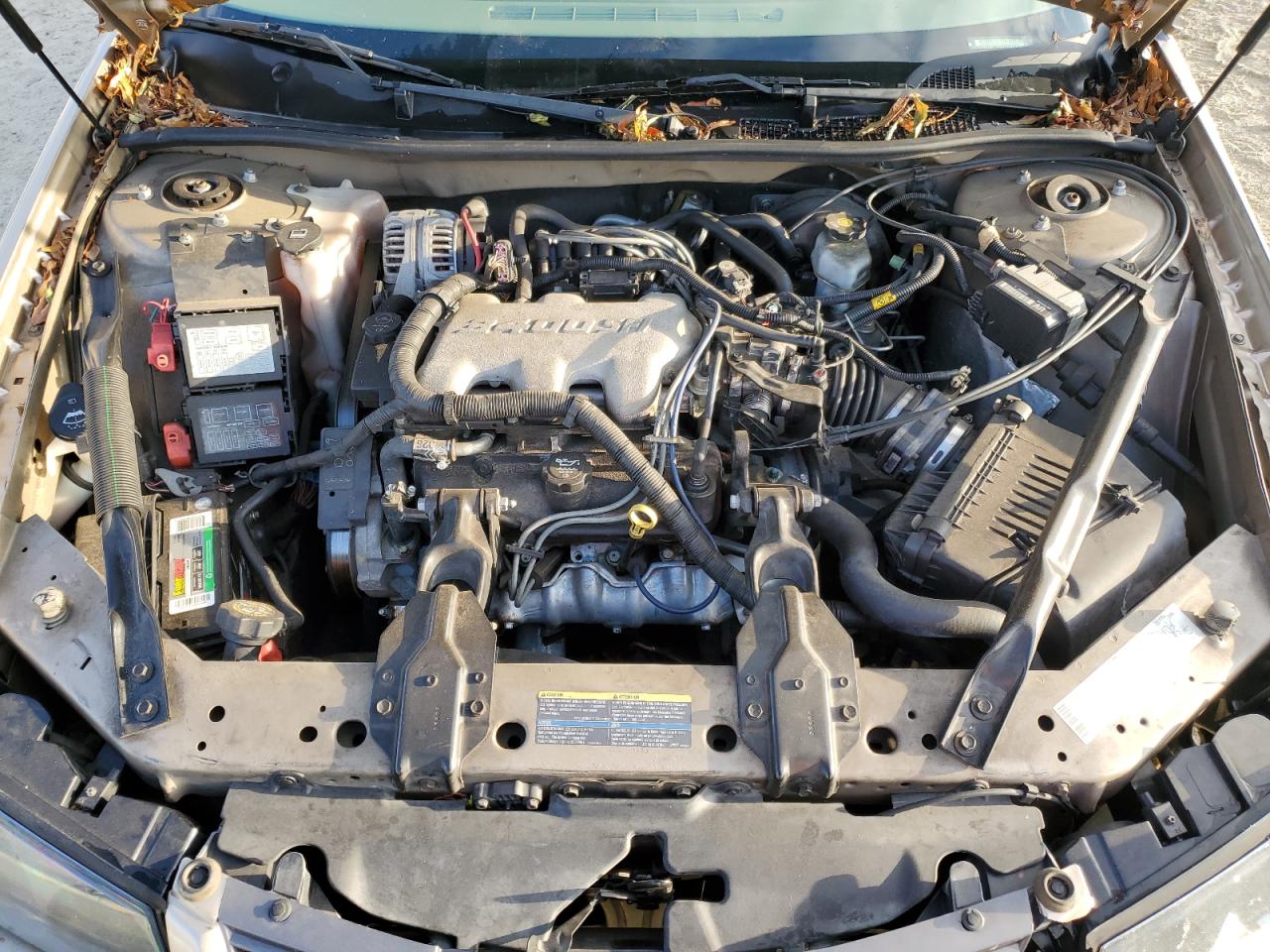 2004 Chevrolet Impala VIN 2G1WF52E449306444 Copart auction photo, front end / side damage thumbnail 11