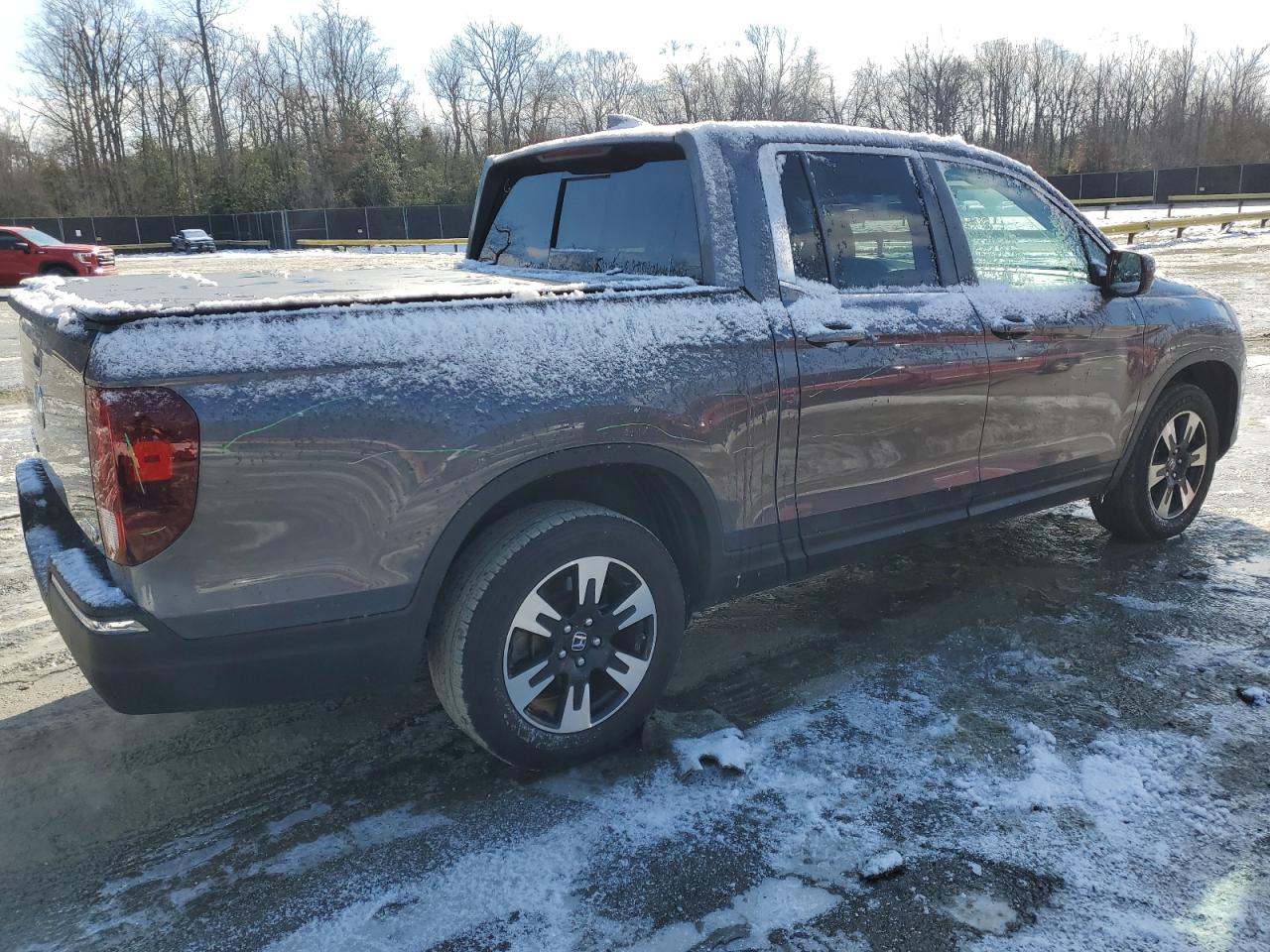 2020 Honda Ridgeline VIN 5FPYK3F54LB025479 Copart auction photo, vandalism damage thumbnail 3
