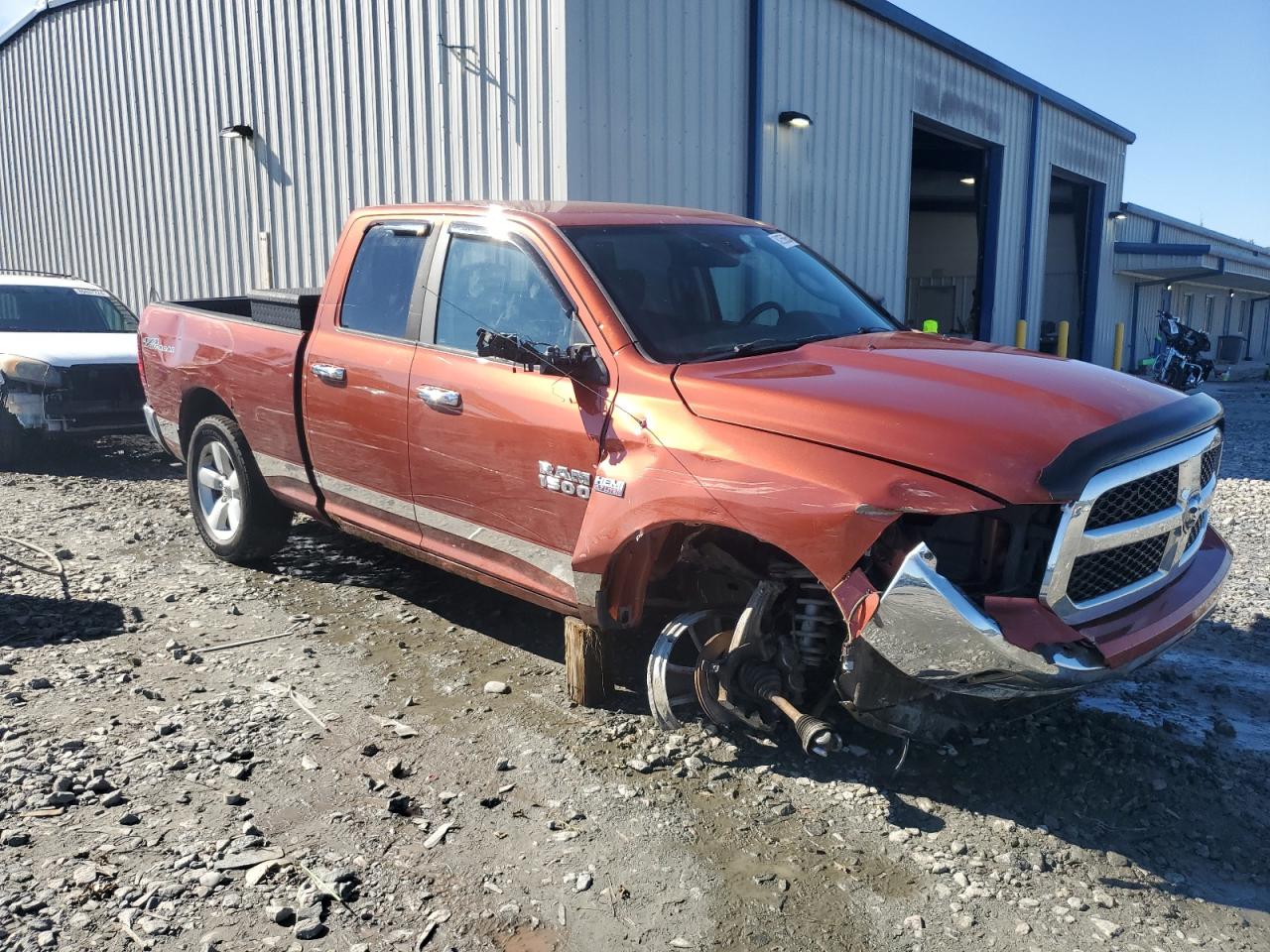 2013 RAM 1500 VIN 1C6RR7GT5DS681392 Copart auction photo, front end damage thumbnail 4