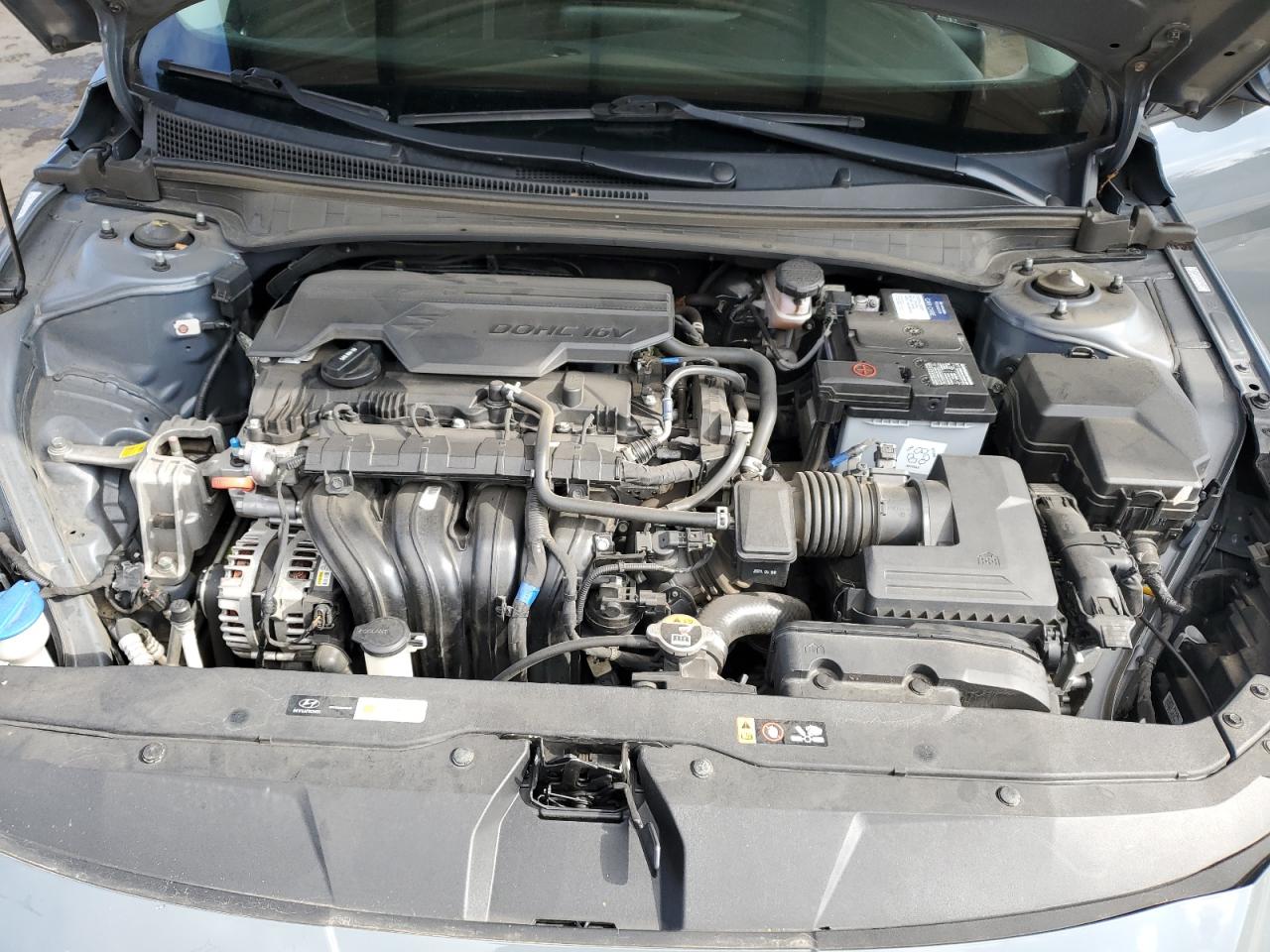 2021 Hyundai Elantra VIN KMHLL4AGXMU135987 Copart auction photo, front end / side damage thumbnail 11