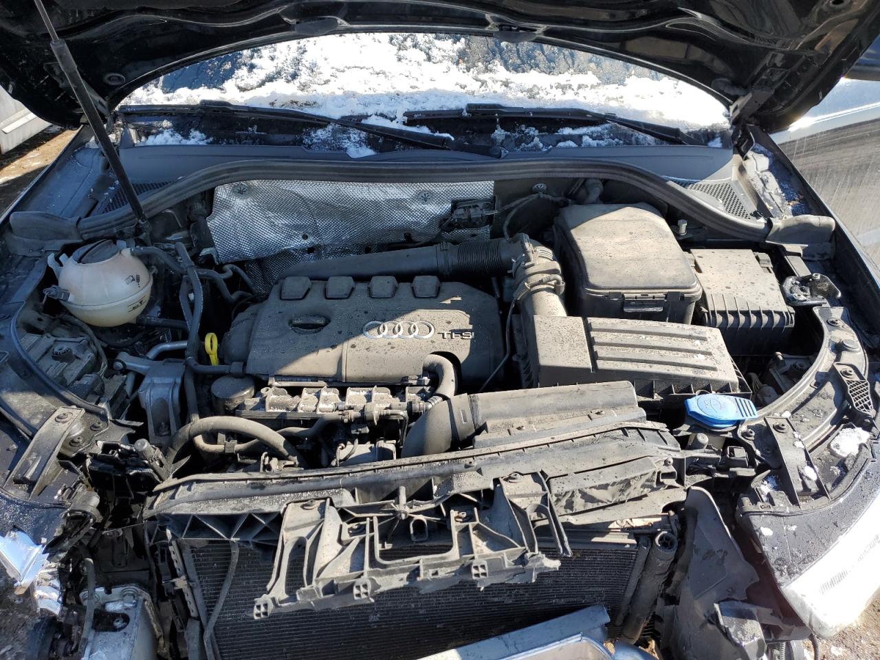 2016 Audi Q3 VIN WA1GFCFS6GR020955 Copart auction photo, front end damage thumbnail 12